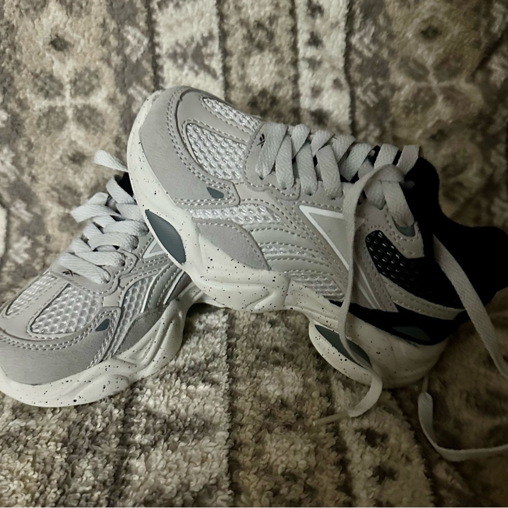 Reebok Kids Gray and Black Sneakers